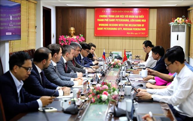 奠边省与俄罗斯圣彼得堡市探讨多领域合作潜力