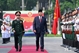 潘文江大将主持仪式 欢迎印度尼西亚国防部长对越南进行正式访问