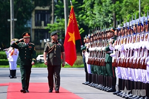 阮新疆大将主持仪式 欢迎汶莱皇家武装部队司令