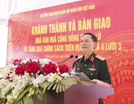 顺化少数民族同胞喜迎“避洪文化馆”落成启用