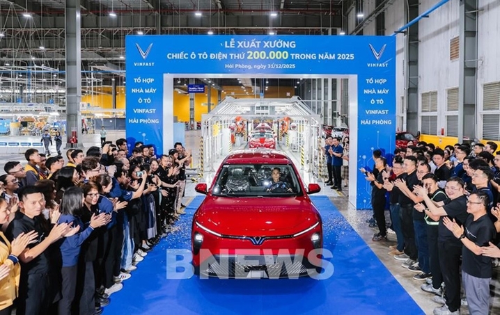VinFast实现2025年交付20万辆电动汽车