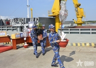 海军第二区：将陆地同胞的感情送到在遥远的海洋岛屿军民