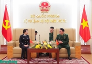武忠坚中将会见中国驻越南警务参赞