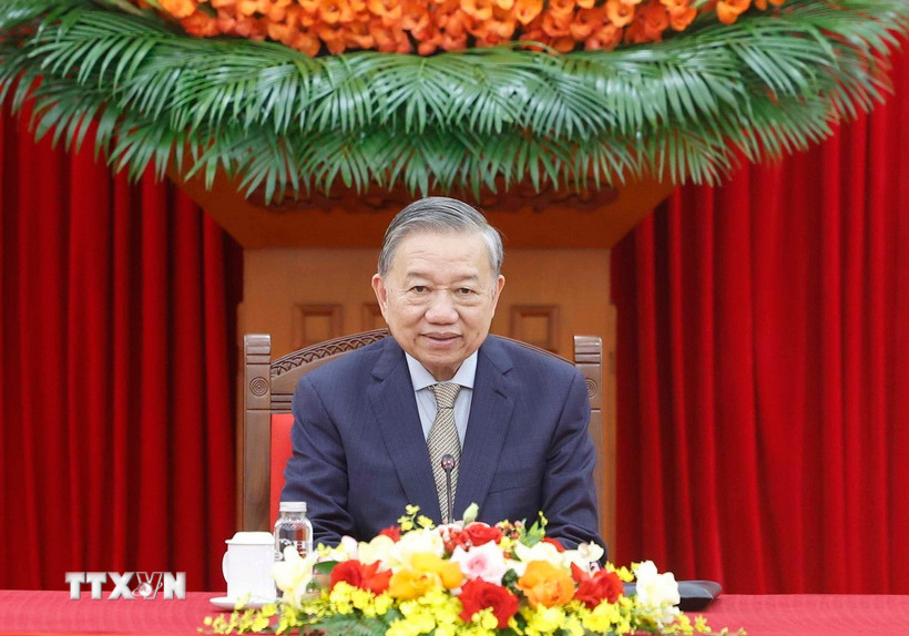 越共中央总书记苏林同韩国总统李在明通电话