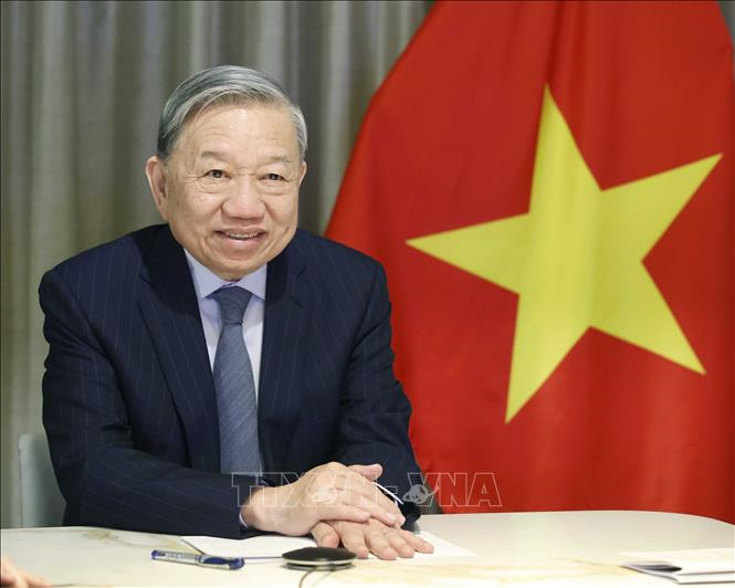 苏林总书记与美国参议员通电话