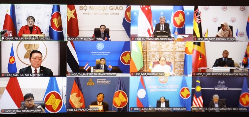 东盟各国外长就中东局势举行第二次线上特别会议