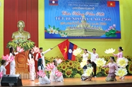 ໂຮງຮຽນມະຫາວິທະຍາໄລ ຮວາລື ຈັດບຸນປີໃໝ່ ພສ 2566 ໃຫ້ນັກສຶກສາລາວ