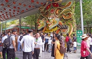ນະຄອນໂຮ່ຈີມິນ: ຈຸດດີເດັ່ນຂອງງານປະກວດສິລະປະປະຕິມາກຳດ້ວຍໝາກໄມ້