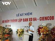 ສະເຫຼີມສະຫຼອງ 60 ປີແຫ່ງວັນສ້າງຕັ້ງຄະນະກໍ່ສ້າງ 64 - ຫົວໜ່ວຍກໍ່ສ້າງເສັ້ນທາງໃຫ້ປະເທດລາວ