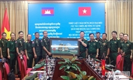ກອງບັນຊາການທະຫານແຂວງກວາງນິງ ຕ້ອນຮັບຄະນະພະນັກງານການທະຫານຂັ້ນສູງກຳປູເຈຍ