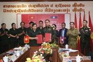 ຄະນະຊີ້ນຳ 515 ແຂວງກວ໋າງຫງາຍ ເຮັດວຽກກັບຄະນະປະຕິບັດງານພິເສດແຂວງອັດຕະປື