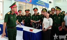 ພົນໂທ ຫງວຽນເຈື່ອງຖັ໊ງ ກວດກາວຽກງານກະກຽມໃຫ້ແກ່ງານພົບປະແລກປ່ຽນມິດຕະພາບປ້ອງກັນຊາດເຂດຊາຍແດນ ຫວຽດນາມ-ກໍາປູເຈຍ ຄັ້ງທີ 2