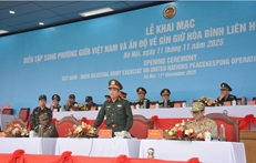 ກວດຜ່ານພິທີເປີດການຝຶກຊ້ອມ VINBAX 2025