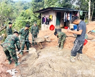 “ພັກບຸນປີໃໝ່” ຂອງທະຫານກອງພັນໃຫຍ່ 82