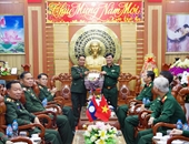 ກອງພົນທີ 5 ກອງທັບປະຊາຊົນລາວ ຢ້ຽມຢາມ, ອວຍພອນບຸນປີໃໝ່ກອງບັນຊາການທະຫານແຂວງແຄງຮວ່າ