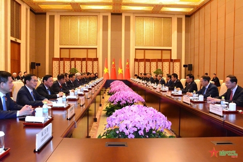 View - 	ថ្នាក់ដឹកនាំចិនជួបពិភាក្សាការងារជាមួយលោក To Lam អគ្គលេខាបក្ស ប្រធានរដ្ឋវៀតណាម