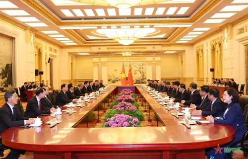 View - 	ថ្នាក់ដឹកនាំចិនជួបពិភាក្សាការងារជាមួយលោក To Lam អគ្គលេខាបក្ស ប្រធានរដ្ឋវៀតណាម