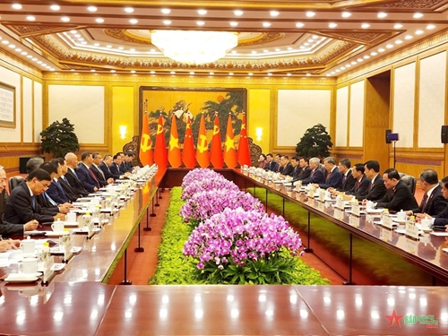 View - 	ថ្នាក់ដឹកនាំចិនជួបពិភាក្សាការងារជាមួយលោក To Lam អគ្គលេខាបក្ស ប្រធានរដ្ឋវៀតណាម