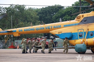 កងពេទ្យកម្រិត២ លេខ៧ វៀតណាម ហ្វឹកហាត់ដឹកជញ្ជូនជនរងគ្រោះតាមផ្លូវអាកាស