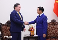 លោក Tran Hong Ha ឧបនាយករដ្ឋមន្ត្រីវៀតណាមទទួលជួប លោក Marc Knapper ឯកអគ្គរដ្ឋទូតអាមេរិក