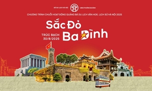 កម្មវិធី "ពណ៌ក្រហម Ba Dinh" ផ្សព្វផ្សាយអំពីវប្បធម៌ និងទេសចរណ៍ហាណូយ