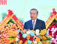 លោក To Lam អគ្គលេខាបក្ស ចូលរួមពិធីរំលឹកខួបលើកទី ៨០ នៃទិវាប្រពៃណីផ្នែកស៊ើបការសម្ងាត់ការពារជាតិវៀតណាម