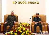 លោកនាយឧត្តមសេនីយ៍ Phan Van Giang ទទួលជួបប្រធានអគ្គសេនាធិការនៃកងកម្លាំងប្រដាប់អាវុធបេឡារុស្ស