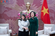 លោកស្រី Nguyen Thi Thanh អនុប្រធានរដ្ឋសភា ទទួលជួបថ្នាក់ដឹកនាំ UNICEF និង CRC