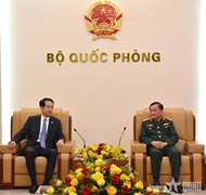 លោកឧត្តមសេនីយ៍ឯក Hoang Xuan Chien ទទួលជួបឯកអគ្គរដ្ឋទូតចិនប្រចាំវៀតណាម