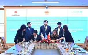 ជប៉ុន និងអង្គការ UNICEF បន្តកិច្ចសហប្រតិបត្តិការ ដើម្បីបង្កើនសមត្ថភាពបង្ការ និងឆ្លើយតបគ្រោះមហន្តរាយសម្រាប់កុមារវៀតណាម