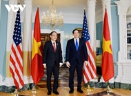 លោក Le Hoai Trung រដ្ឋមន្ត្រីការបរទេសវៀតណាម  ជួបពិភាក្សាការងារជាមួយ លោក Marco Rubio រដ្ឋមន្ត្រីការបរទេសអាមេរិក