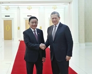 លោក Tran Cam Tu សមាជិកប្រចាំការ នៃគណៈលេខាមជ្ឈិមបក្ស ជួបសវនាការជាមួយសម្តេចធិបតី ហ៊ុន ម៉ាណែត នាយករដ្ឋមន្ត្រីកម្ពុជា