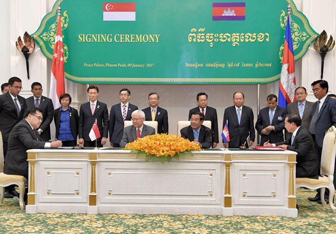 Cambodia, Singapore strengthen bilateral cooperation