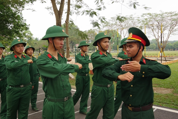 Recruits of Hanoi Capital Command in training