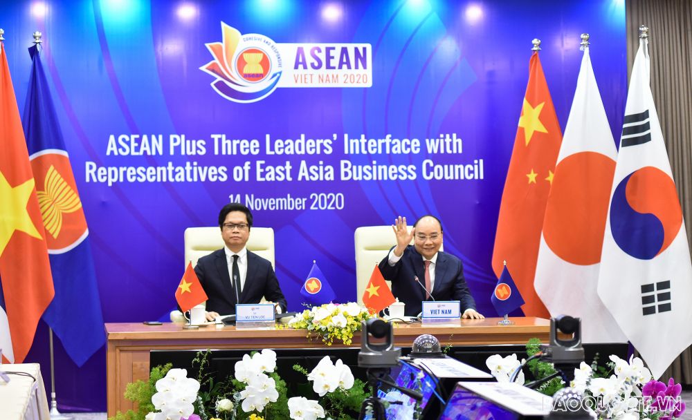 ASEAN Plus Three leaders talk with East Asia Business Council ...
