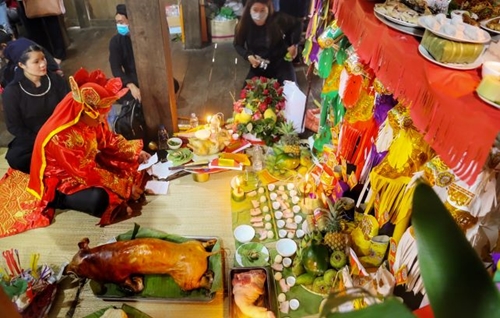 Traditional worship ritual of Tay ethnic people