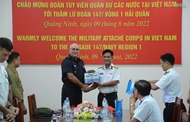 Military attachés to Vietnam visit Brigade 147
