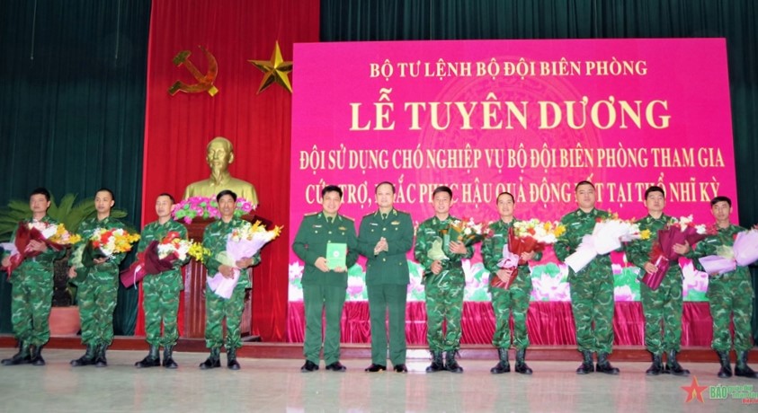 Vietnam Border Guard Command commends rescuers returning from Turkey