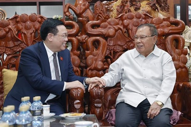 National Assembly Chairman visits former Lao leaders