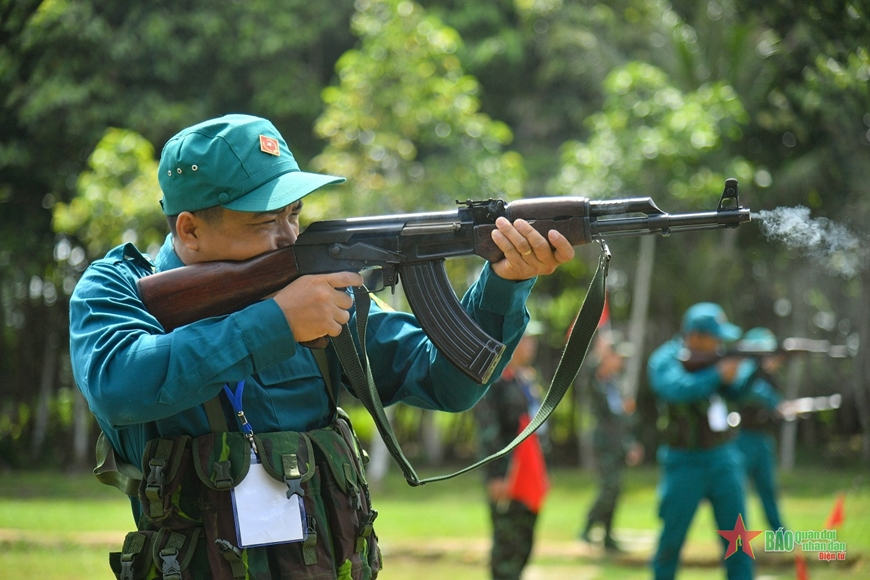 View - 	Kien Giang’s self-defense and militia troops in competition