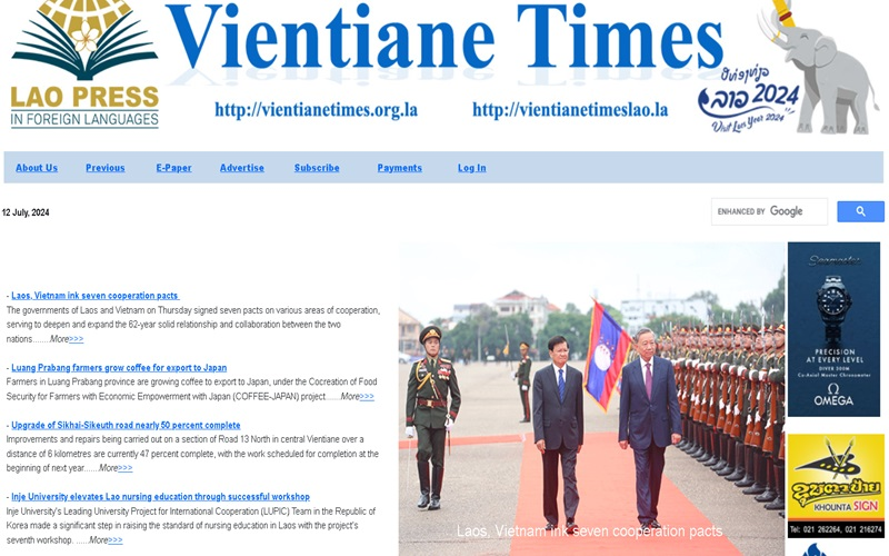 Lao media extensively cover Vietnamese President’s visit
