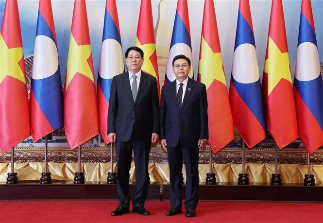Vietnamese State President meets with top Lao legislator in Vientiane