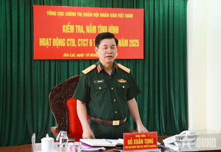 GDP leader inspects Party and political work at Army Corps 34