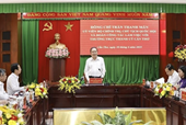 N.A. Chairman reviews two-tier local governance model in Can Tho