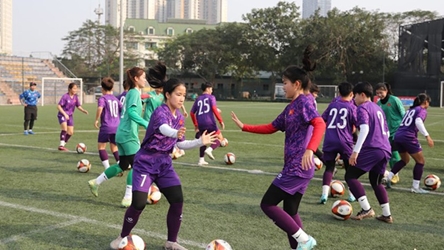 Vietnam U16 women’s team gather for 2025 Southeast Asian championship
