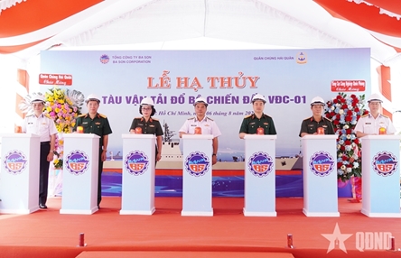 Ba Son Corporation launches amphibious combat transport vessel VDC-01