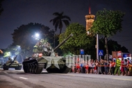 State-level preliminary rehearsal for parade at Ba Dinh Square held
