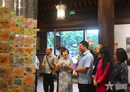 International fine art exhibition kicked off at Van Mieu - Quoc Tu Giam