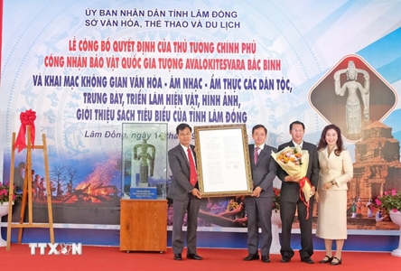 Ancient Cham sculpture in Lam Dong recognized as national treasure