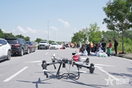 Viettel deploys drones to transport relief goods to flood-hit people in Thai Nguyen